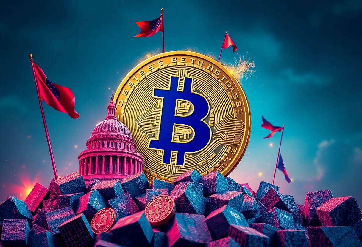 Visual depiction of the Trump Corruption Coin highlighting satire in cryptocurrency.