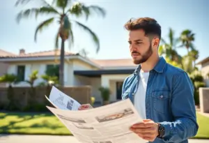First-time home buyer in Los Angeles reviewing properties