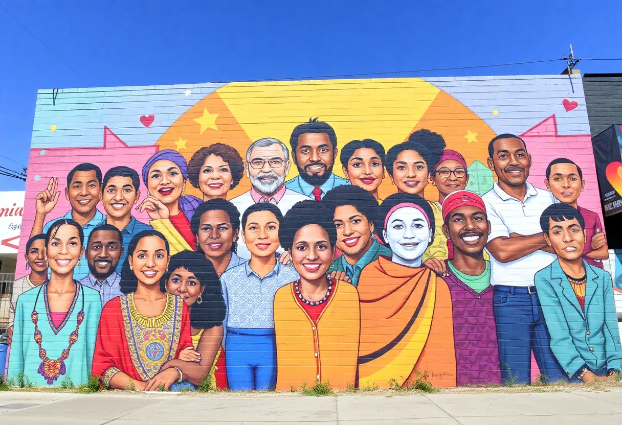 Mural celebrating community leaders in Boyle Heights