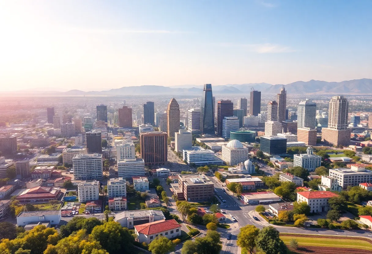 California cityscape representing economic growth