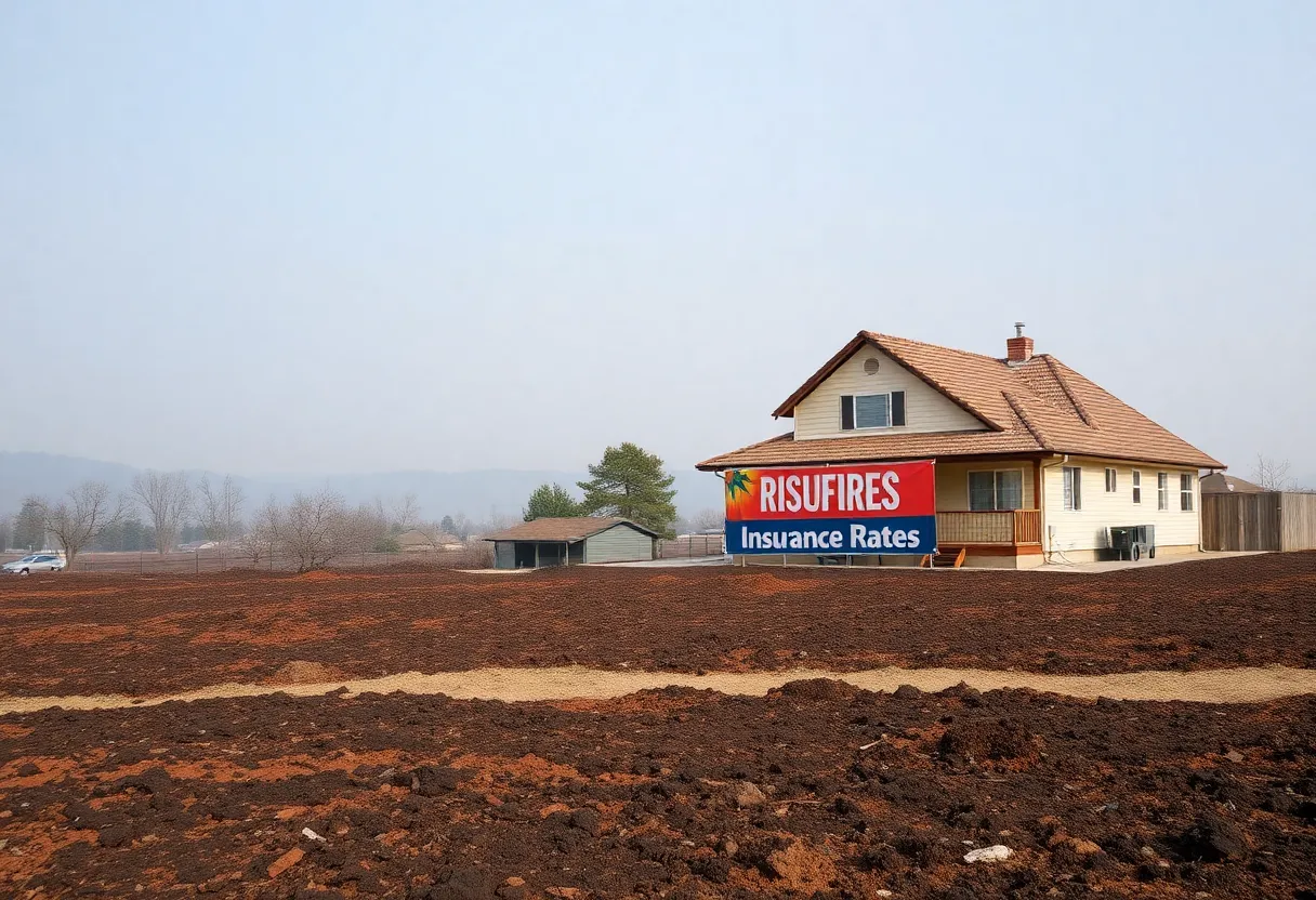 A scorched California landscape highlighting the impact of wildfires on homeowners insurance