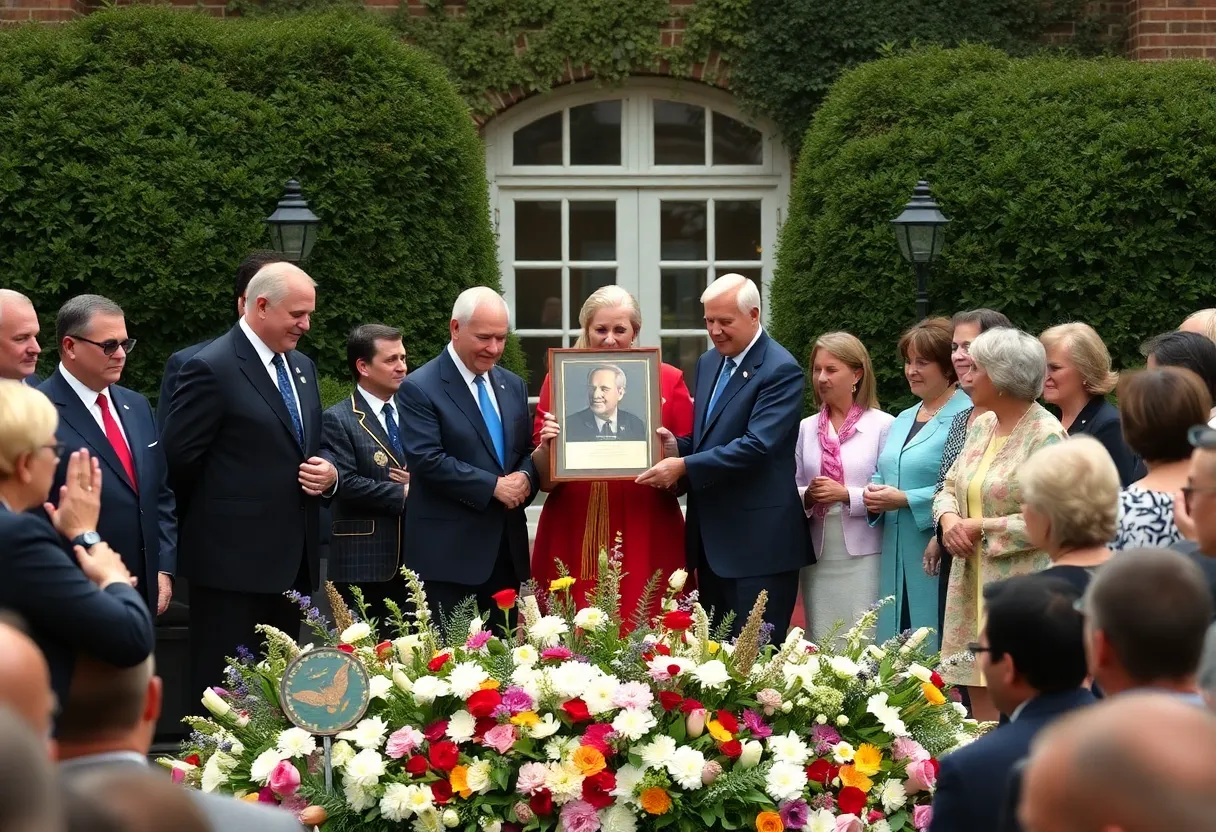 Ceremony in the Rose Garden honoring Charlie Kirk