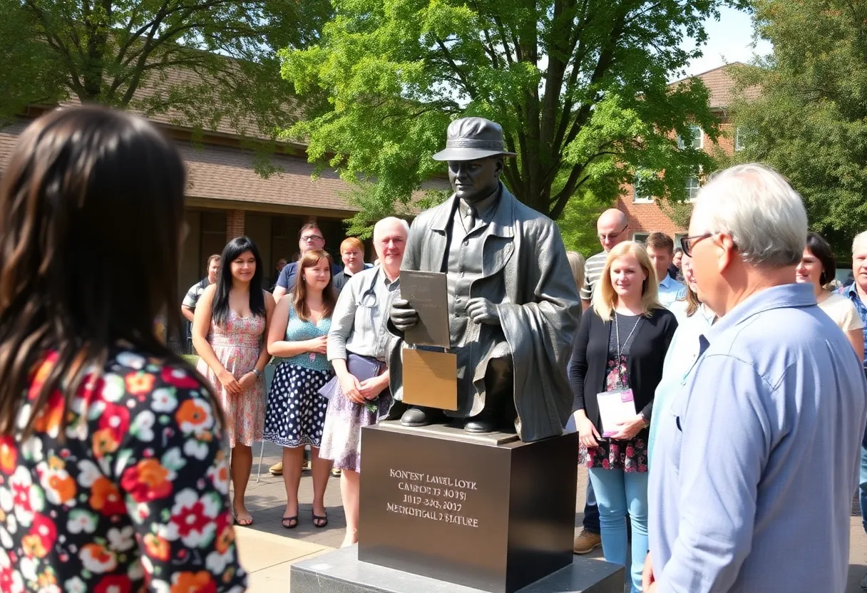 Community members fundraising for Charlie Kirk statue