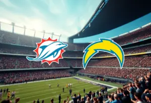 Fans at Hard Rock Stadium for Dolphins vs Chargers matchup
