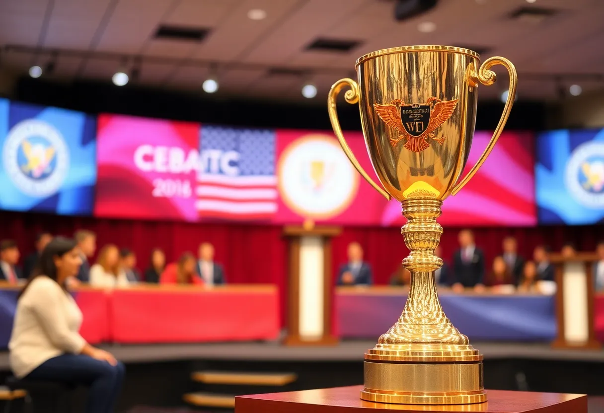 Trophy for Florida high school debate championship