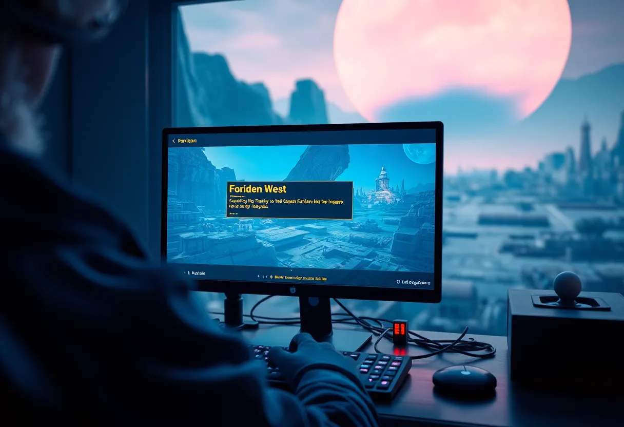 A player facing a game crashing issue while playing Horizon Forbidden West on PC.