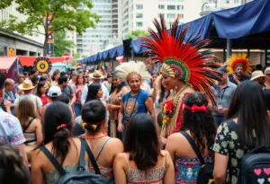 Cultural celebration for Indigenous Peoples Day in Los Angeles