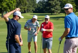 Kobe Bryant struggling on the golf course during a team bonding trip