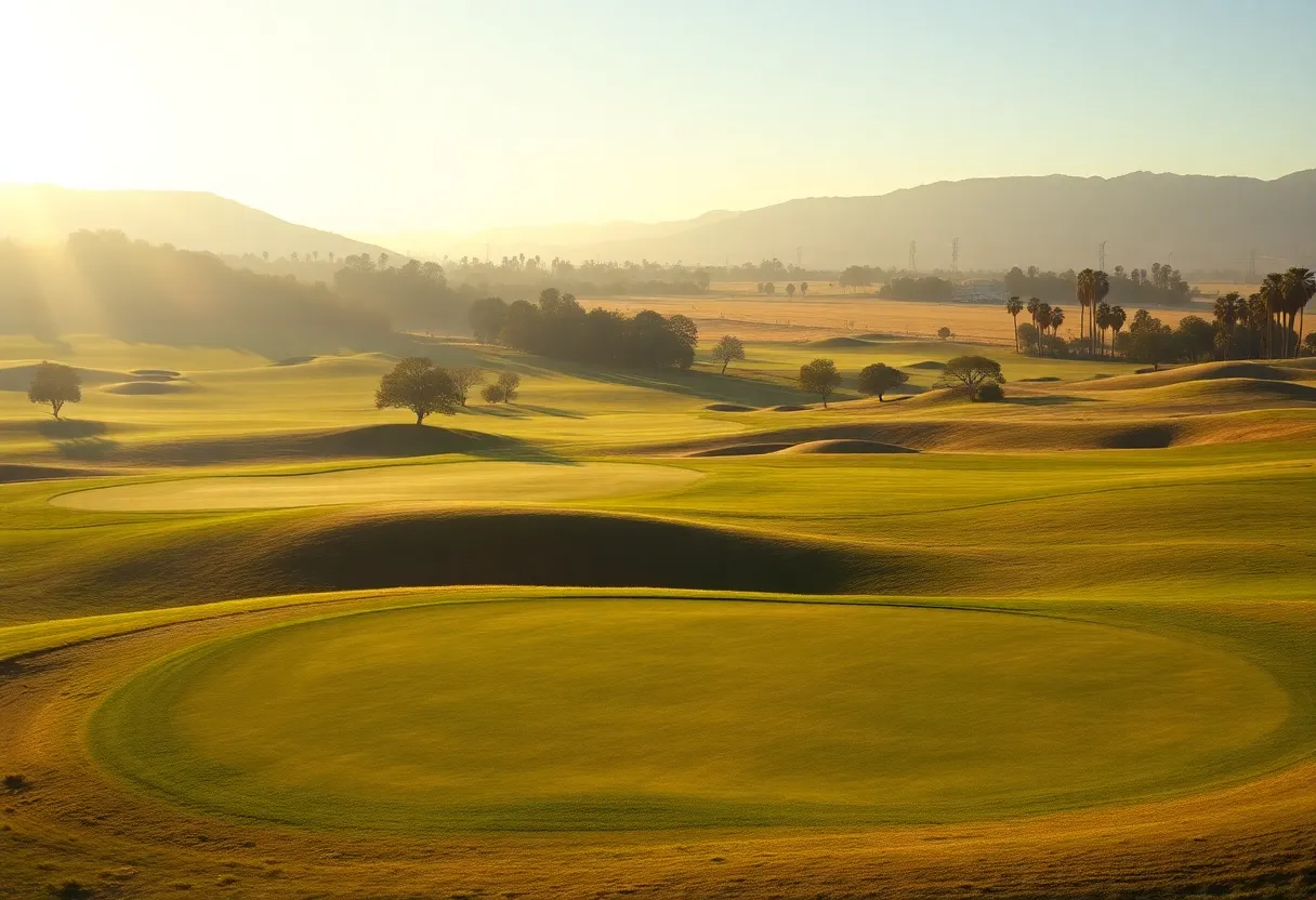 Calm golf course in Los Angeles representing hope for recovery