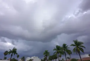 Gathering storm clouds over Los Angeles