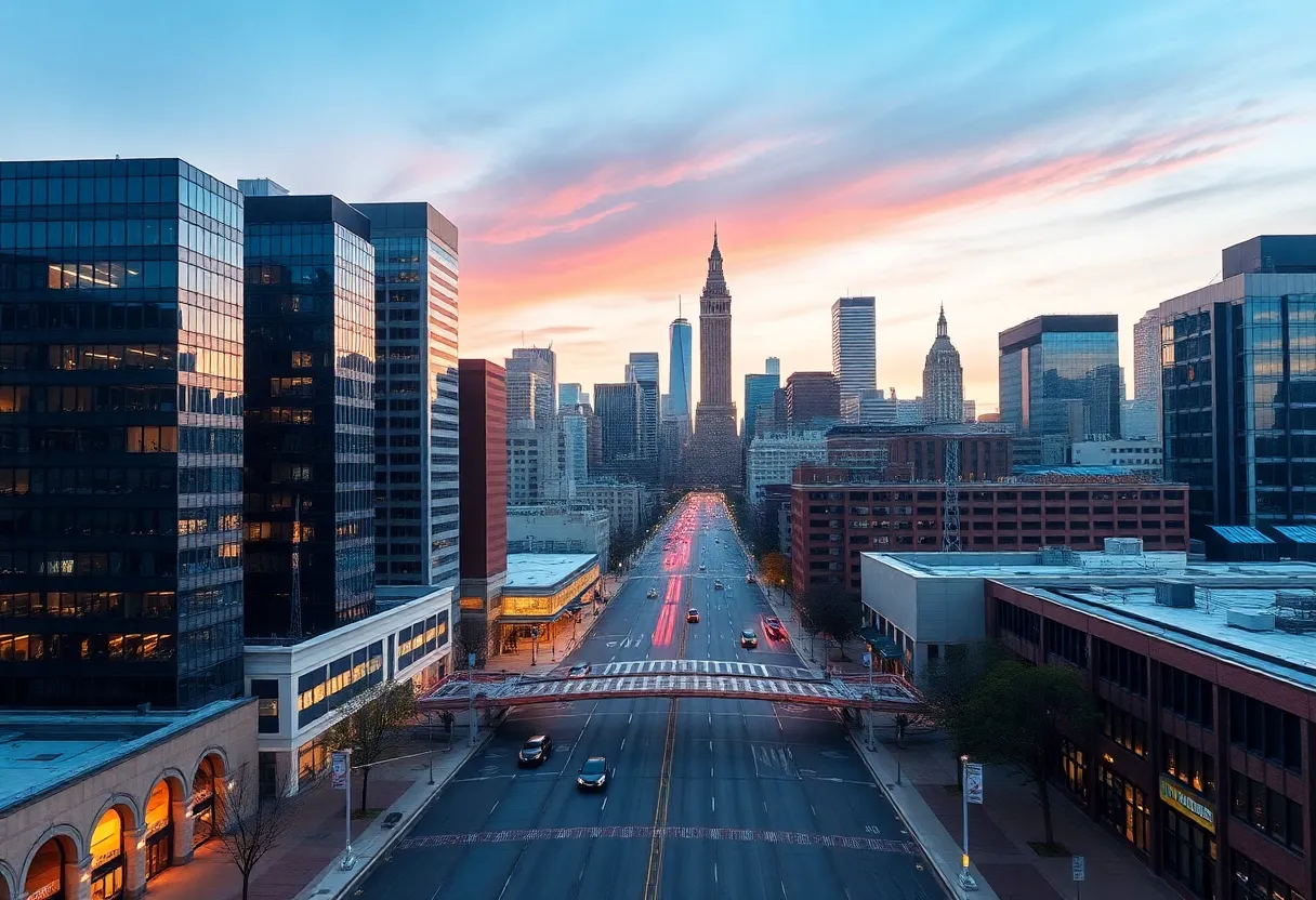 City skyline of Philadelphia representing business growth