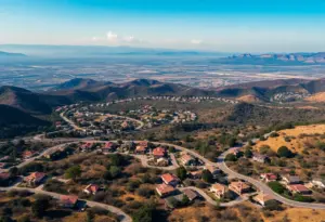 Landscape of Los Angeles post-firestorm