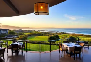 Coastal view of Riviera Country Club's golf course