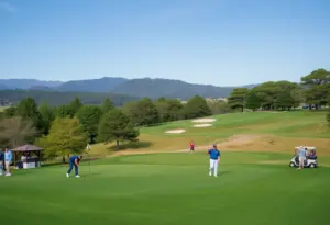 UCLA Women's Golf team during a round at Stanford Intercollegiate