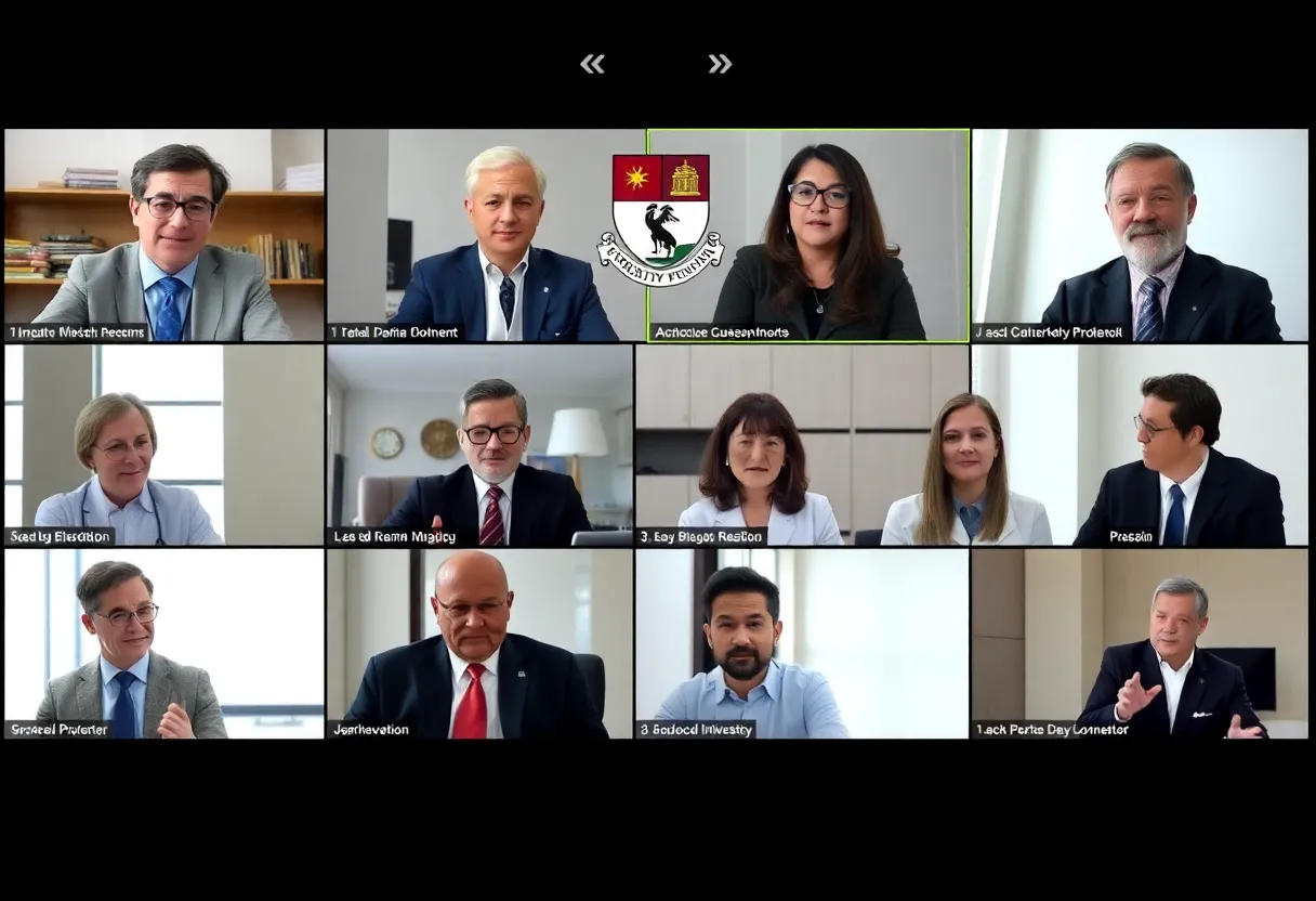 USC faculty meeting discussing funding proposal rejection