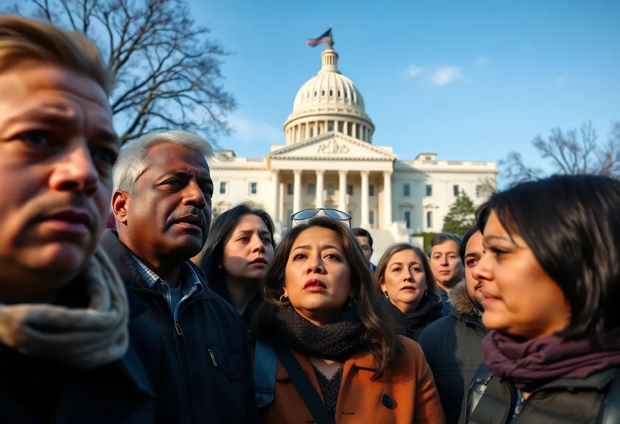 People reacting to news on visa revocation