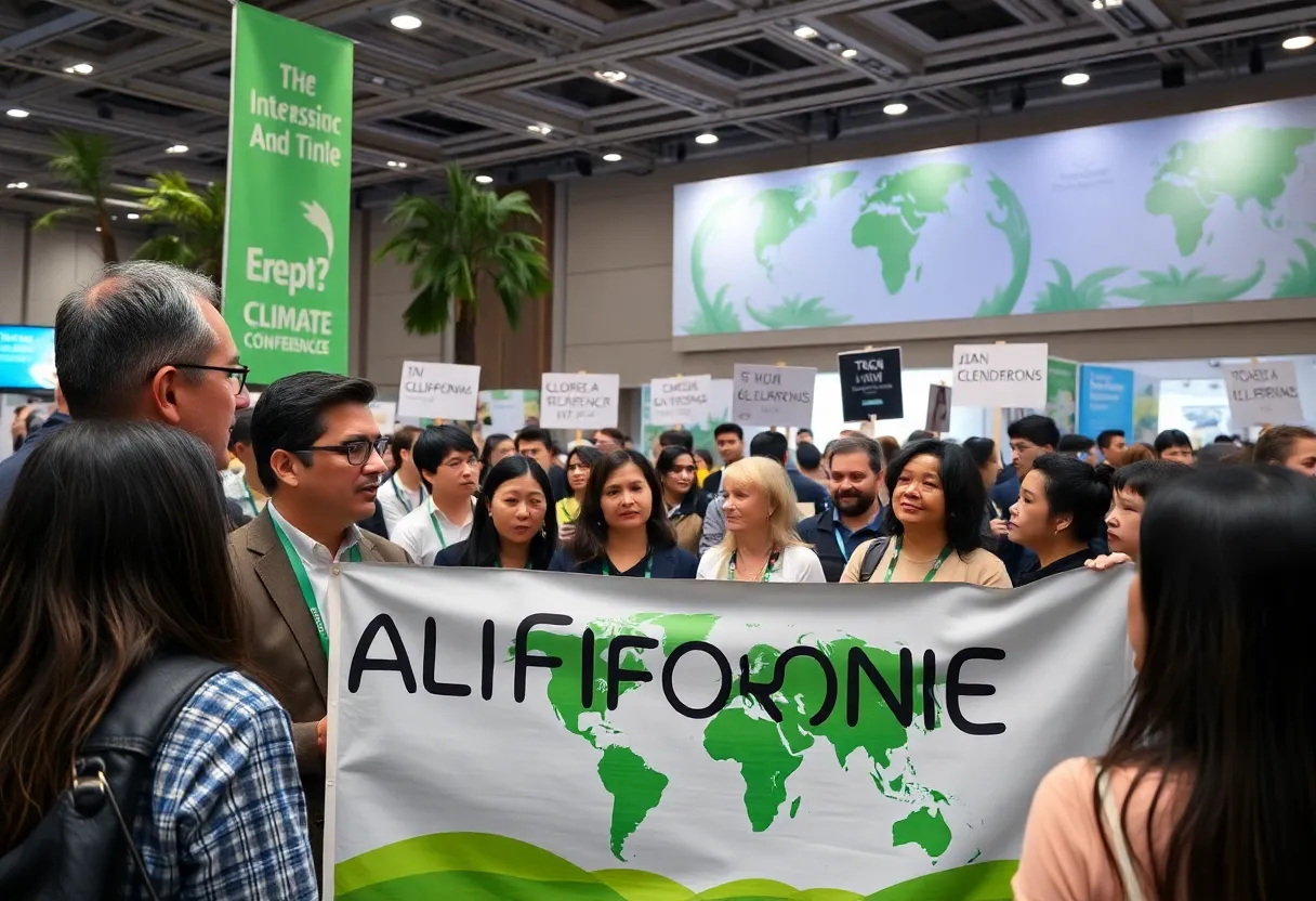 California representatives at the COP30 climate conference