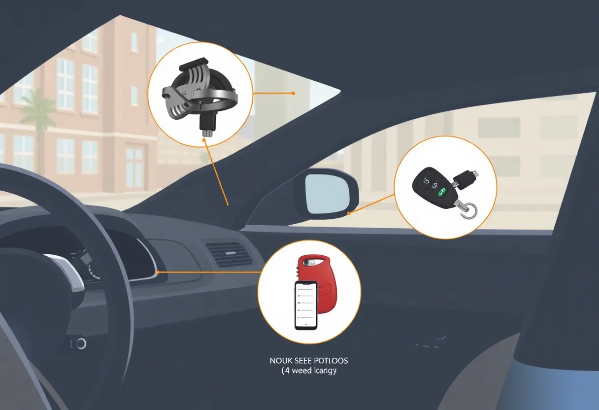 Car security devices against keyless theft