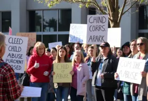 Community members advocating for child safety