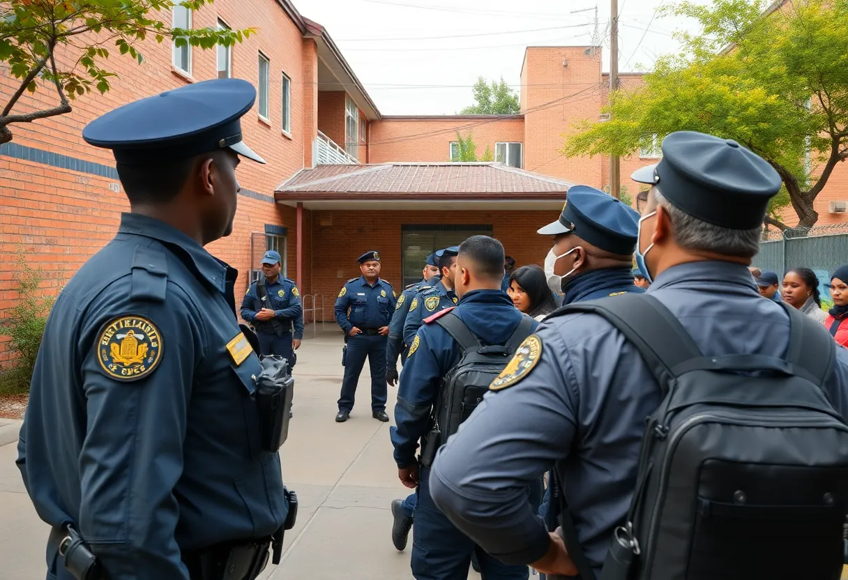 Police responding to a shooting near Woodrow Wilson High School in El Sereno
