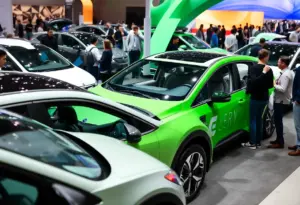 New electric vehicles showcased at the Los Angeles Auto Show.