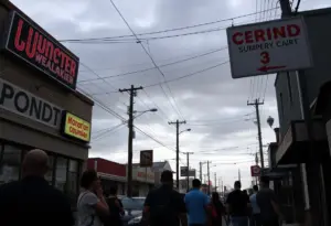 Los Angeles community members expressing concern over ICE raids