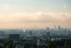 Los Angeles skyline with smog indicating air pollution issues