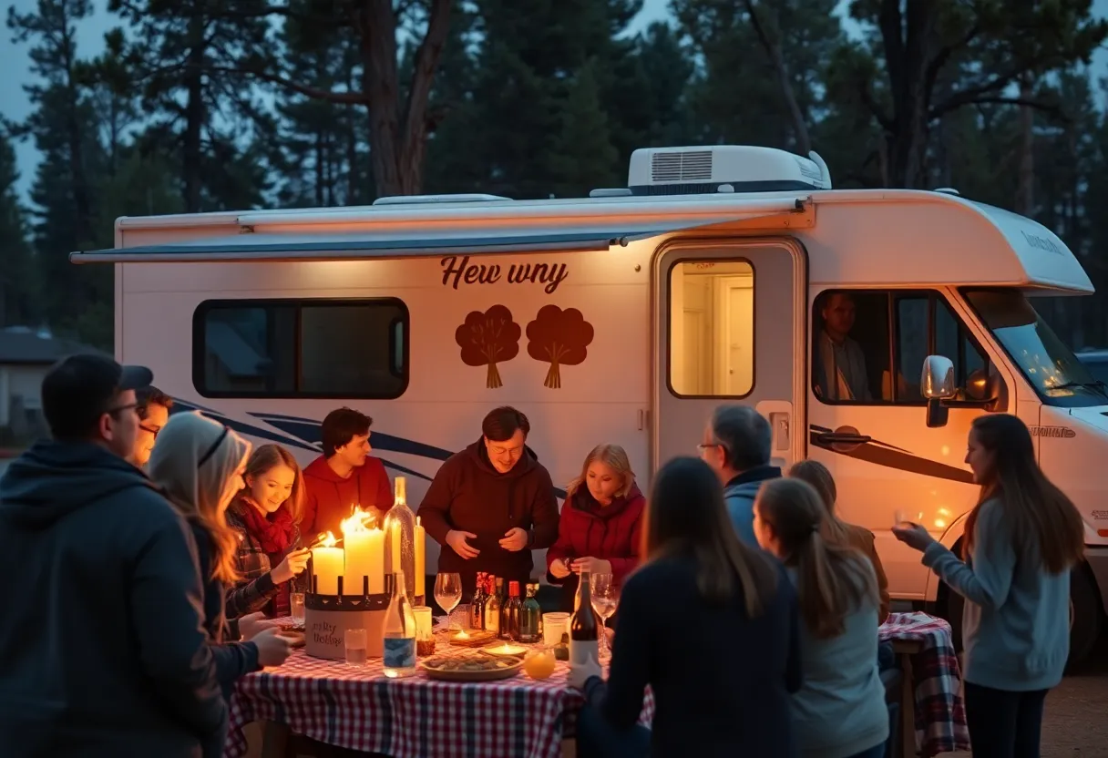 Community support in Altadena for wildfire survivor with an RV