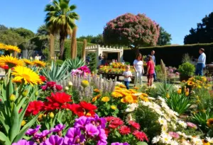 Families enjoying garden events in Los Angeles