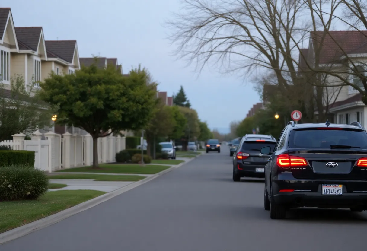 Peaceful Brentwood neighborhood reflecting a sense of loss