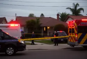 Police investigate a double homicide at a Brentwood home in Los Angeles