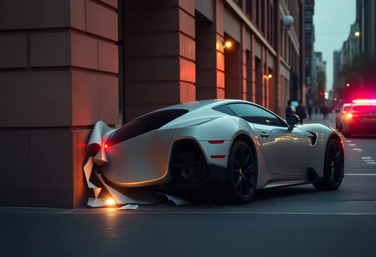 DUI driver crashed Ferrari into building in Santa Ana