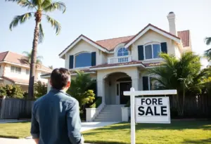 A couple considering a home purchase in Los Angeles, CA