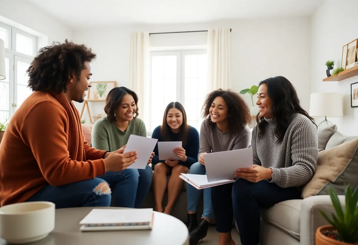 First-time buyers creating a comprehensive home buying wish list in Los Angeles.