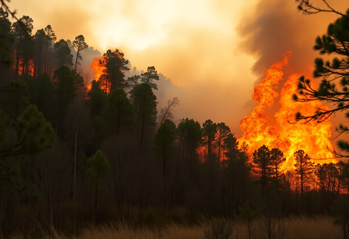 Wildfire in Los Angeles County threatening communities