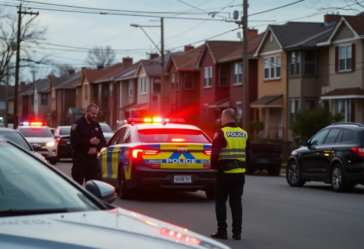 Los Angeles police responding to a burglary incident