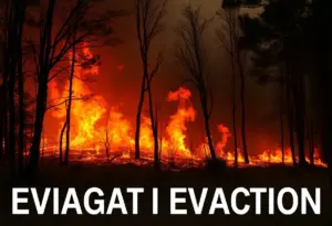 Wildfire burning in Los Angeles County