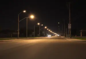 Illustration of a dimly lit street representing a search for a missing individual.