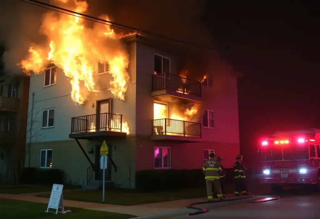 Firefighters responding to an explosion in Bell Gardens