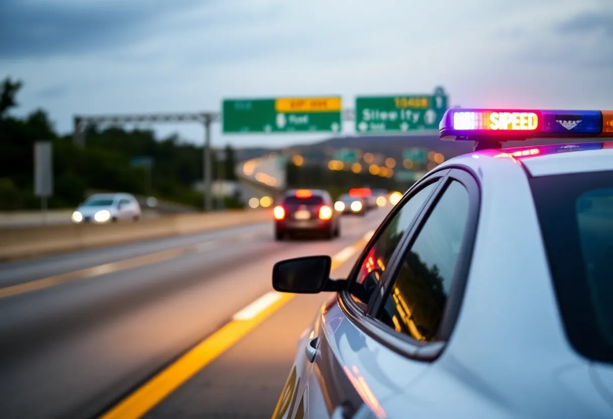 California Highway Patrol conducting speeding enforcement