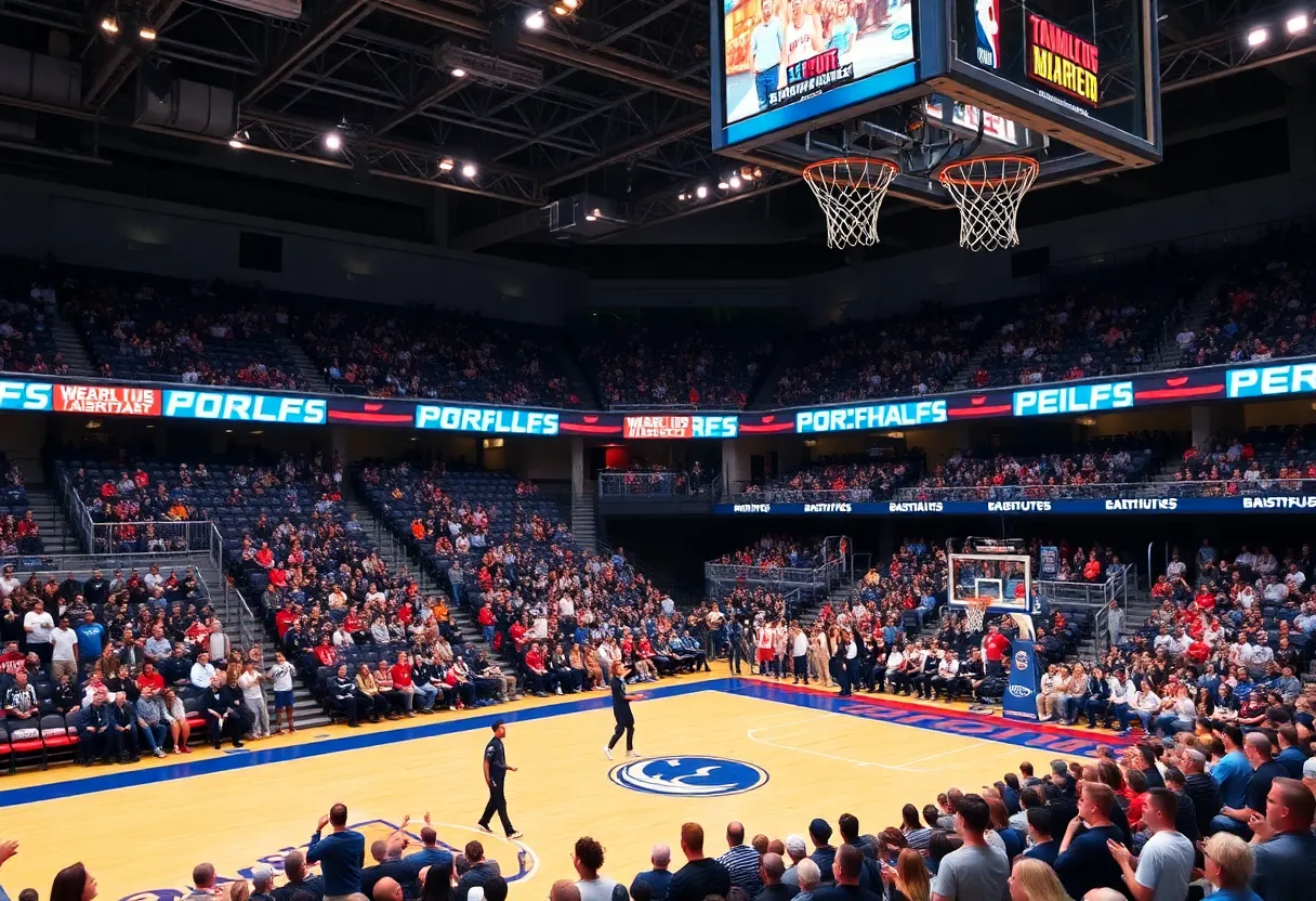 Crowd at Clippers vs Lakers game in Inglewood