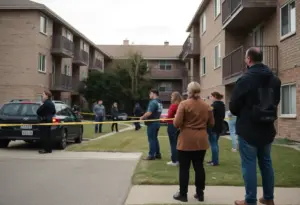 Police presence at an apartment complex in Garden Grove for a homicide investigation.
