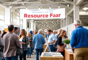 Participants engaging at the Homeowners' Resource Fair