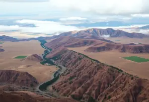 California landscape depicting La Niña weather impacts
