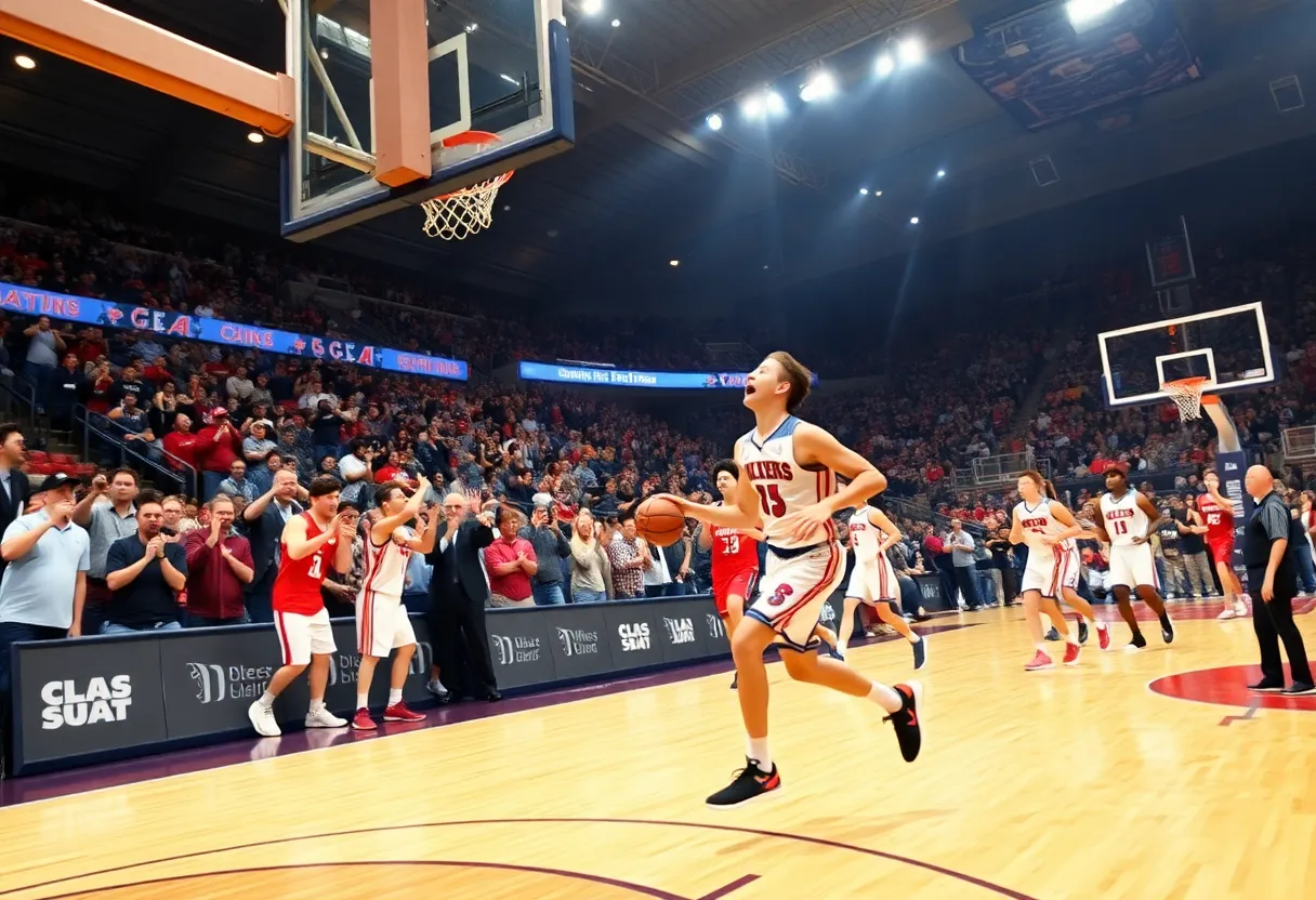 Basketball players in action during the Lakers vs Grizzlies game