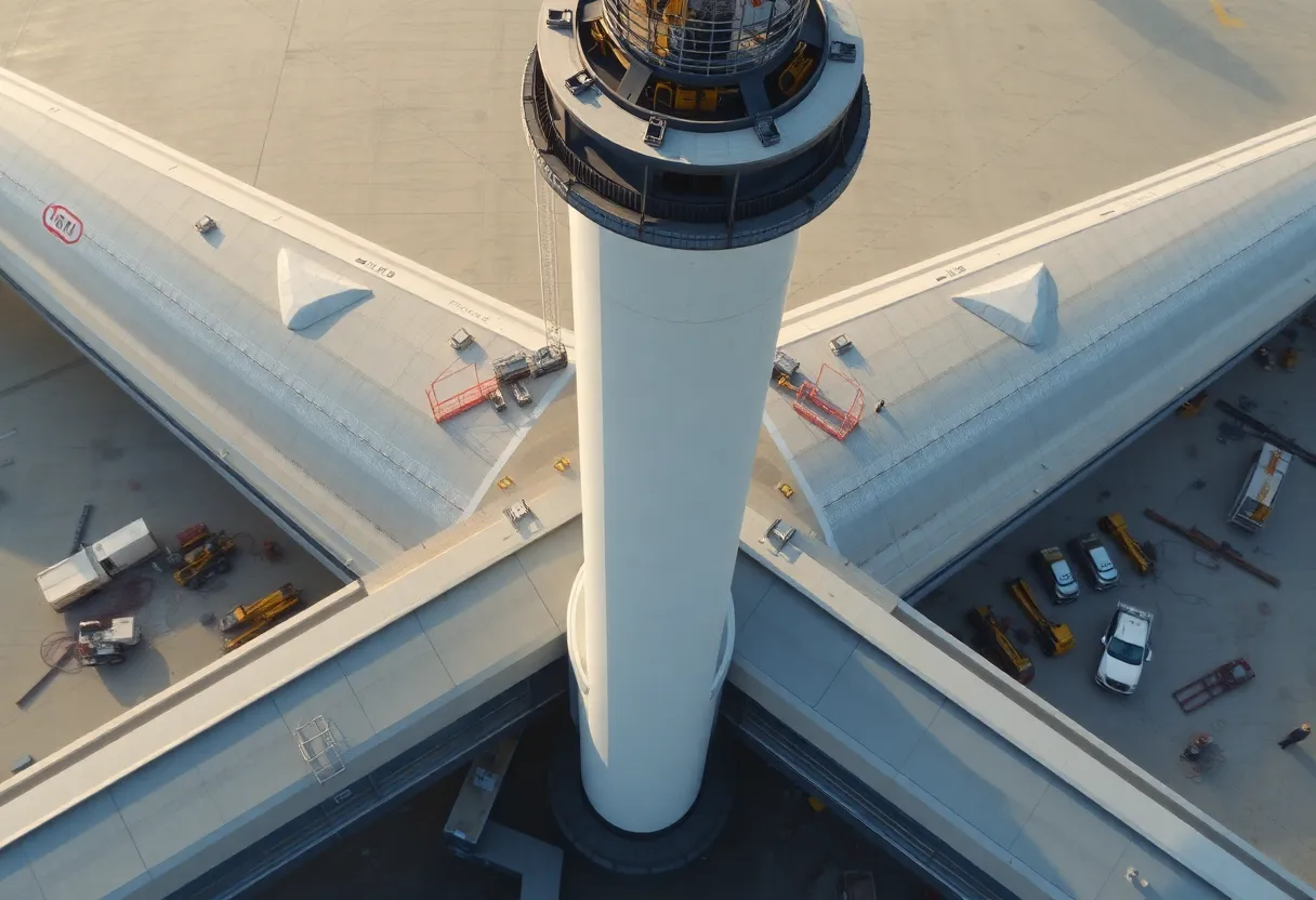 Temporary removal of LAX pylons during construction