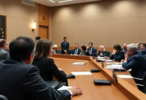 Los Angeles City Council discussing public integrity issues.