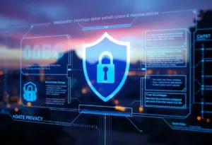 Digital interface for data privacy with California landscape