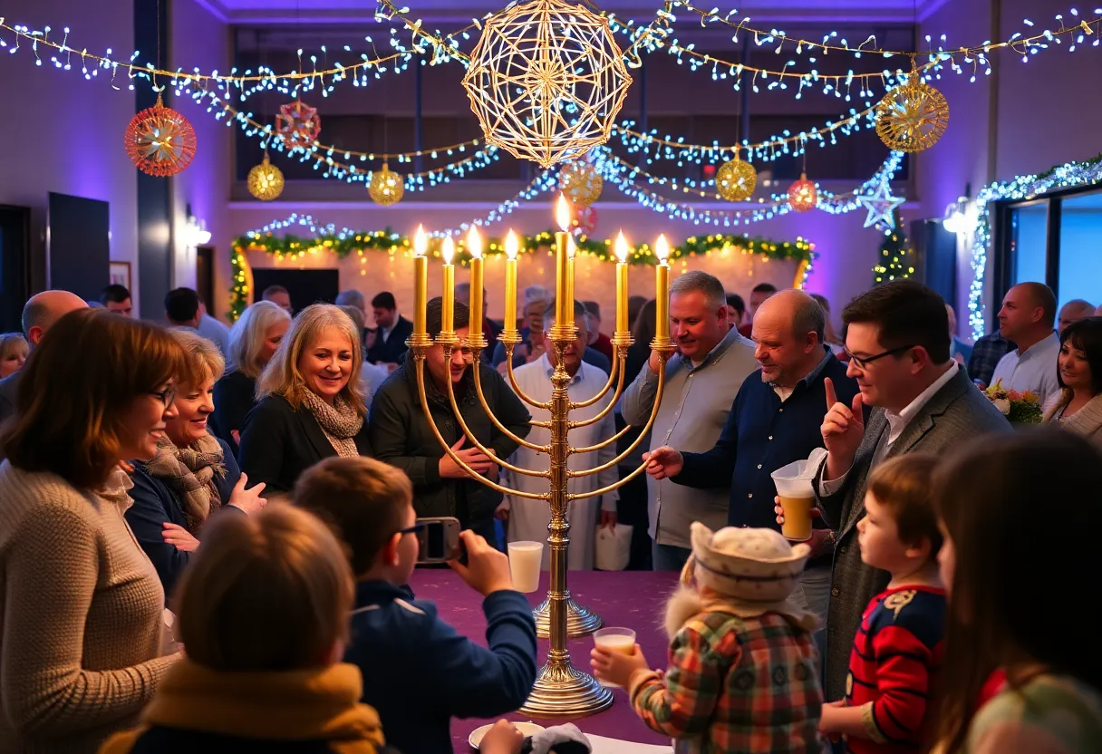 Families celebrating Hanukkah in Thousand Oaks