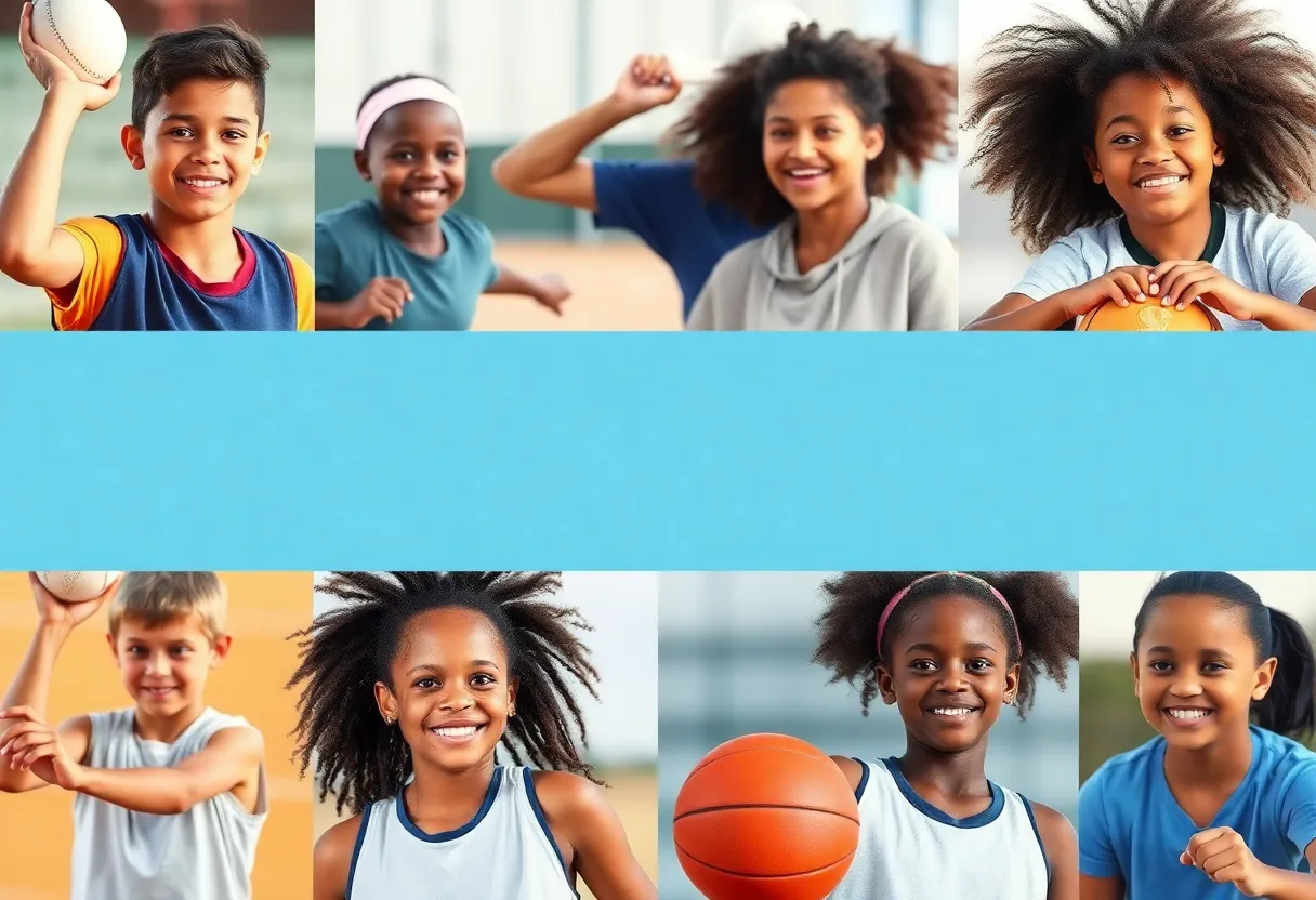 Diverse young athletes highlighting inclusivity in sports